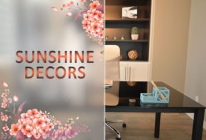 Frosted Film printing on shiny matte