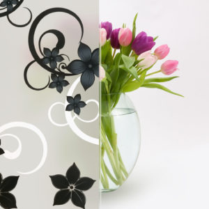 Designed Frosted Film (color floral)