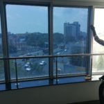 Heat reduction and UV protection glass film window tinting