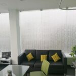 glass panel frosted sticker