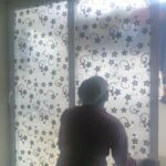 Decorative glass privacy film