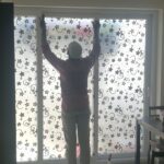 full glass door privacy