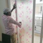 sliding door tinting sticker