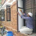 Glass window tinting