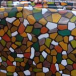 stone design pattern glass film