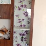 Cupboard frosted glass film