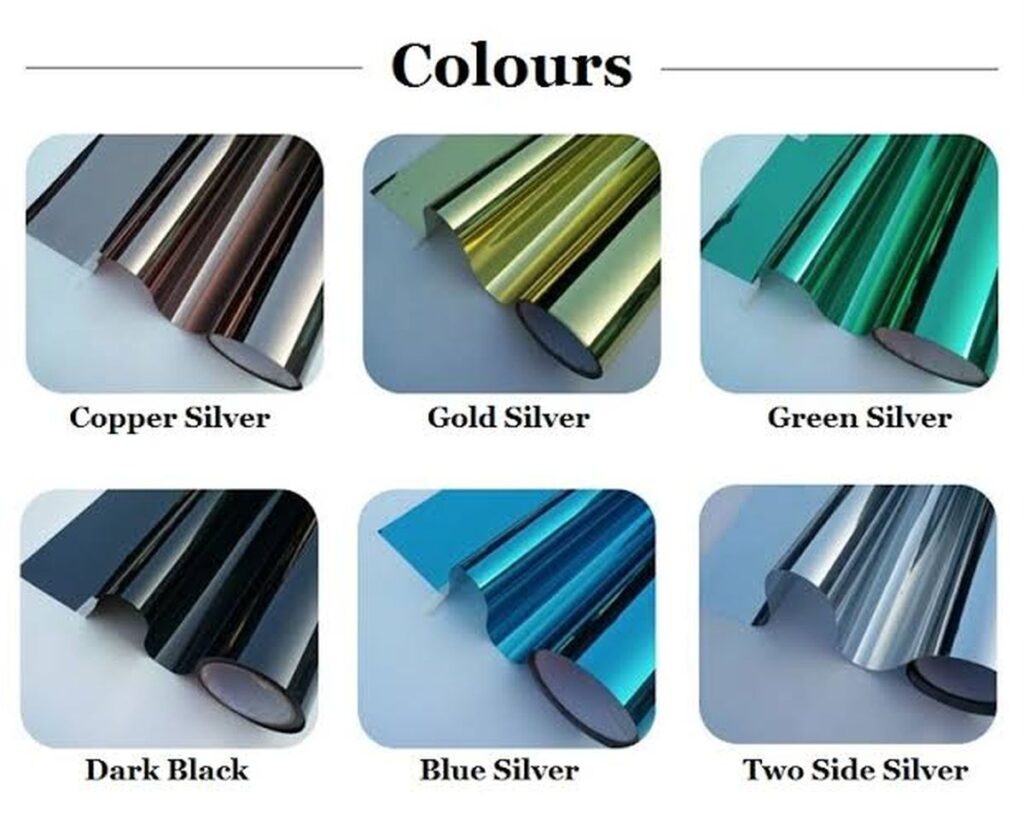 Reflective sun control film chennai colors available