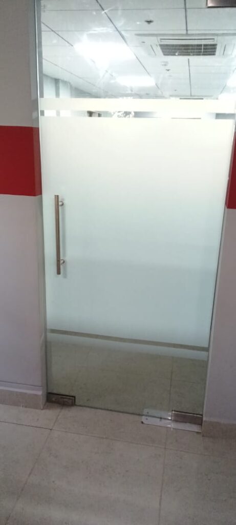 frosted film for office in chennai - Sunshine Decors